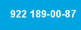 922 189-00-87